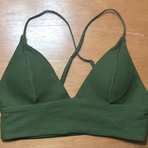H&M Army Green Bikini Top